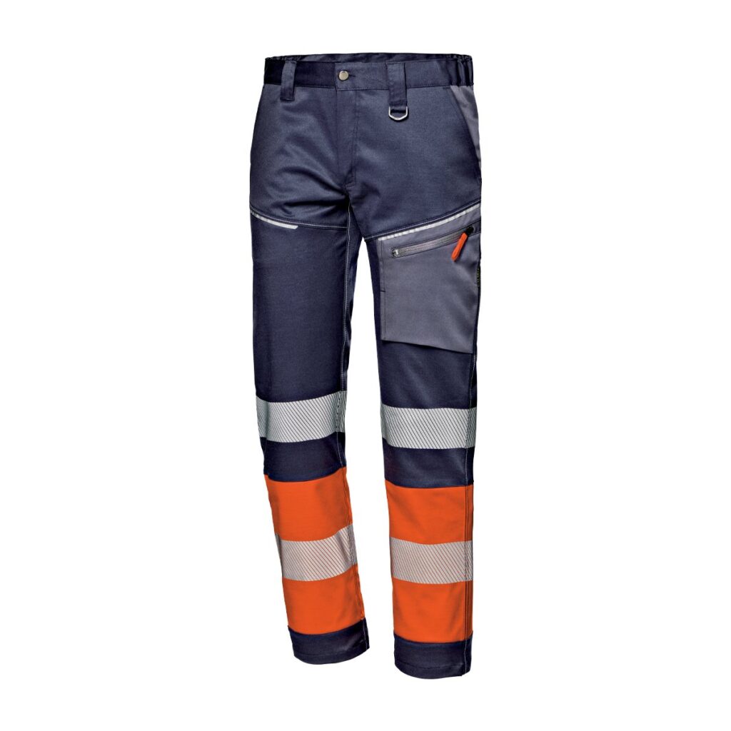 SIR Safety Pantalone CONTRAST – Blu/Arancio