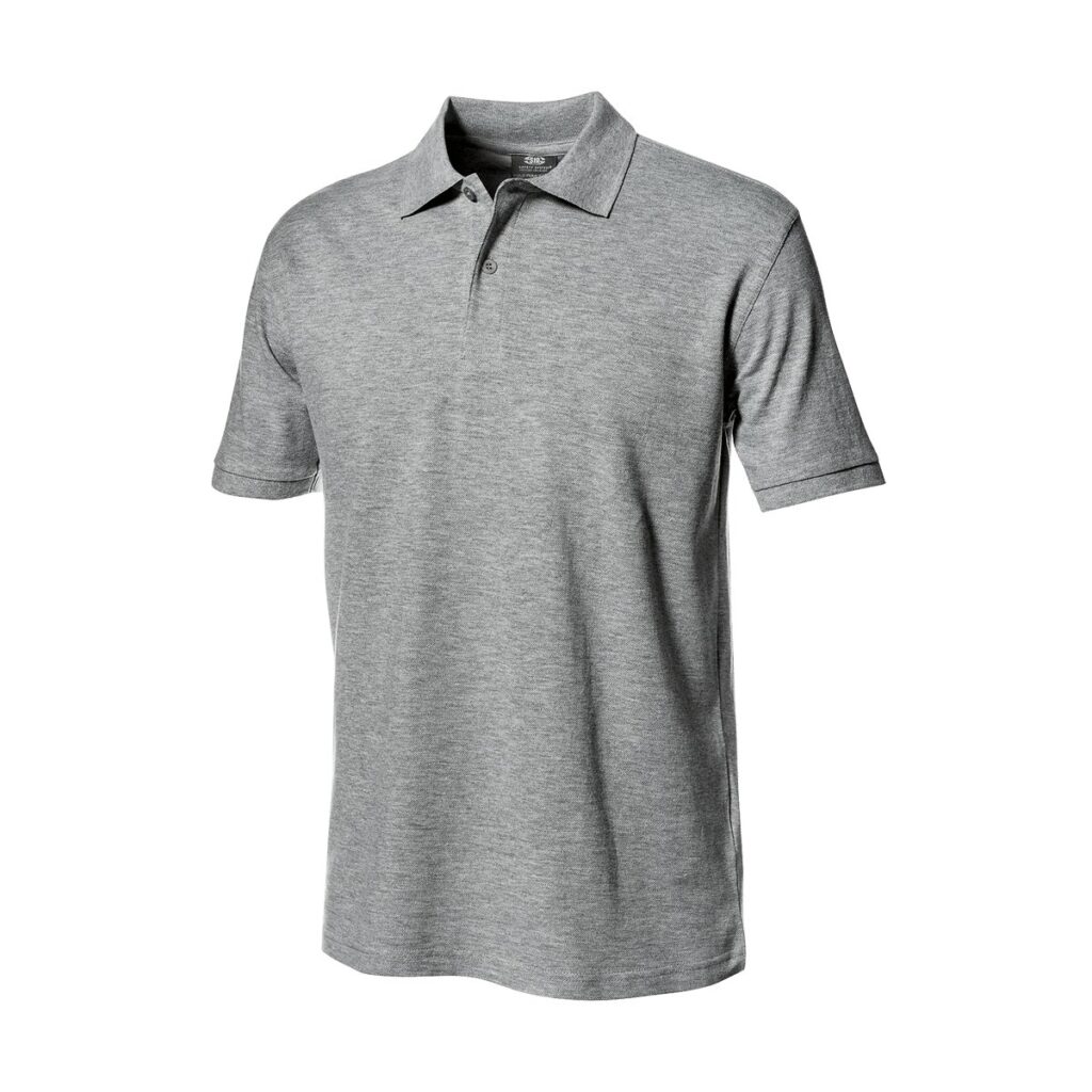 SIR Safety Polo PIQUET manica corta – Grigio Melange